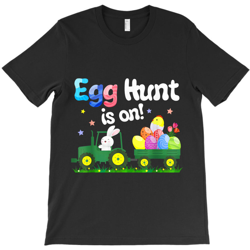 Egg Hunt Is On Tractor Funny Easter Bunny Boys Kid T-shirt | Artistshot