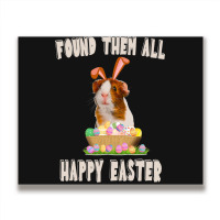 Funny Guinea Pig With Cute Bunny Ears Easter Day E Metal Print Horizontal | Artistshot