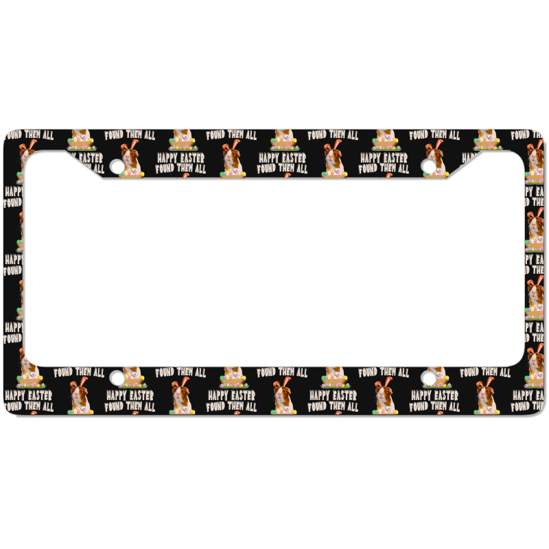 Funny Guinea Pig With Cute Bunny Ears Easter Day E License Plate Frame | Artistshot