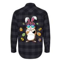 Funny Guinea Pig With Cute Bunny Ears Happy Easter Flannel Shirt | Artistshot