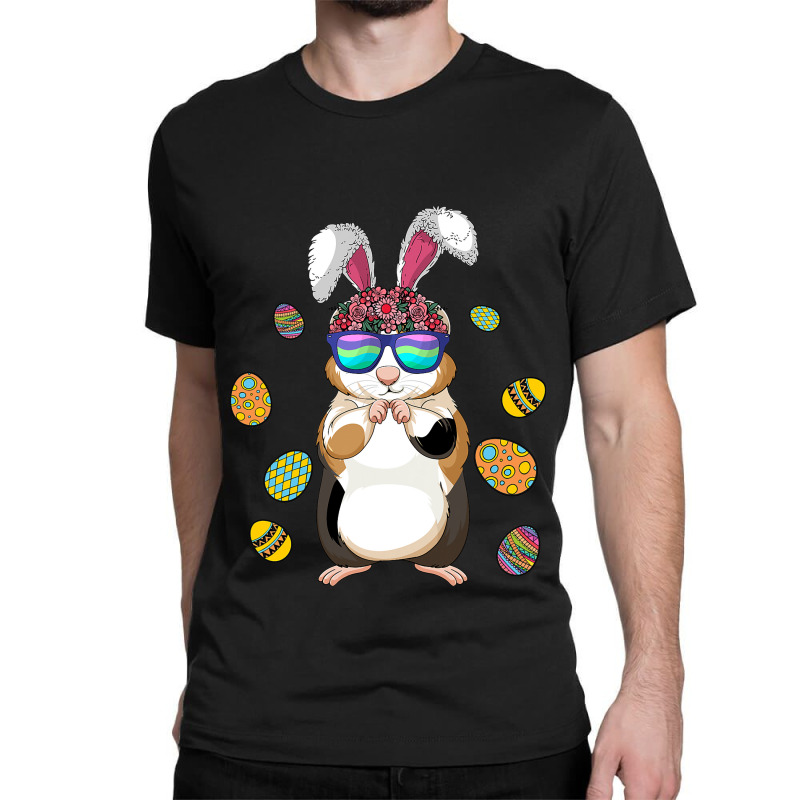 Funny Guinea Pig With Cute Bunny Ears Happy Easter Classic T-shirt | Artistshot