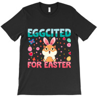 Eggcited For Easter Bunny Guinea Pig Rabbit Funny  T-shirt | Artistshot