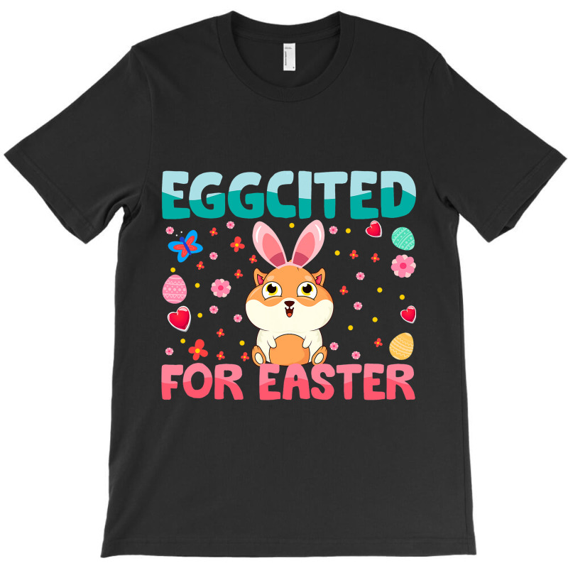 Eggcited For Easter Bunny Guinea Pig Rabbit Funny  T-shirt | Artistshot