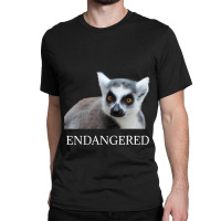 Endangered Animal Species Ringtailed Lemur Endange Classic T-shirt | Artistshot