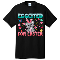 Eggcited For Easter Bunny Koala Rabbit Funny Kids Basic T-shirt | Artistshot