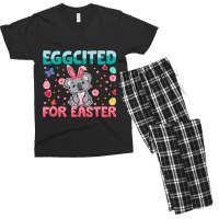 Eggcited For Easter Bunny Koala Rabbit Funny Kids Men's T-shirt Pajama Set | Artistshot