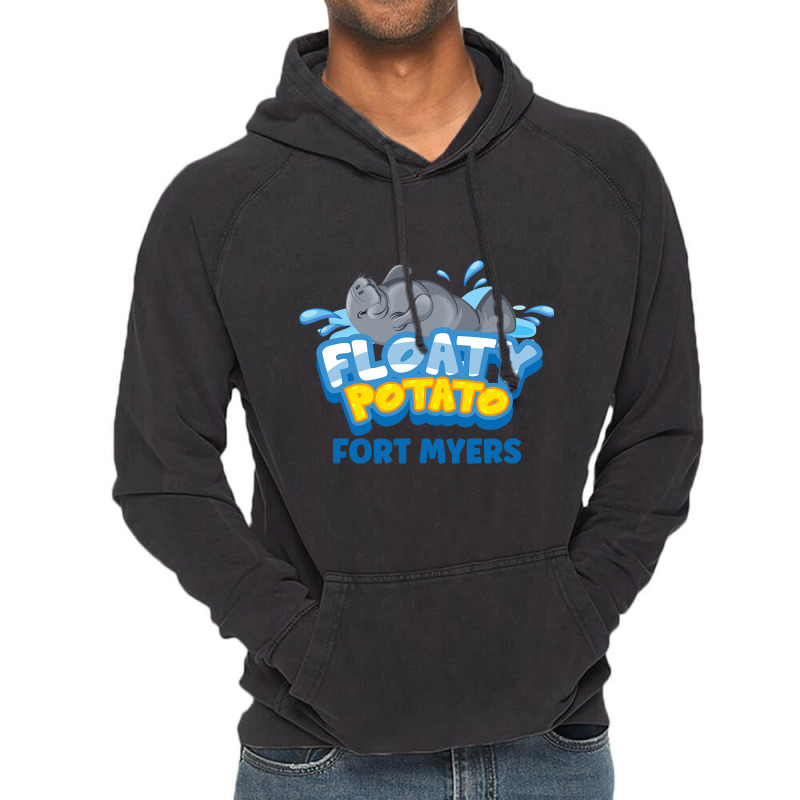 Fort Myers Florida Floaty Potato Manatee Vintage Hoodie | Artistshot