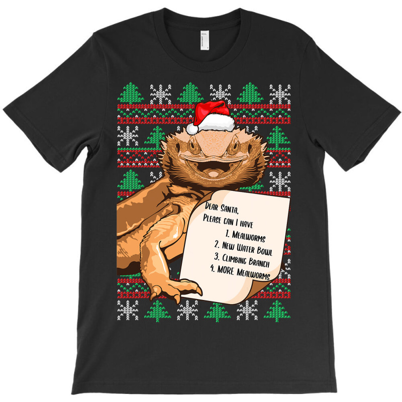 Funny Bearded Dragon Christmas Shirt Reptile Lover T-shirt | Artistshot