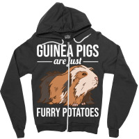 Funny Guinea Pig Are Just Furry Potatoes Zipper Hoodie | Artistshot