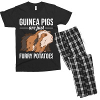 Funny Guinea Pig Are Just Furry Potatoes Men's T-shirt Pajama Set | Artistshot