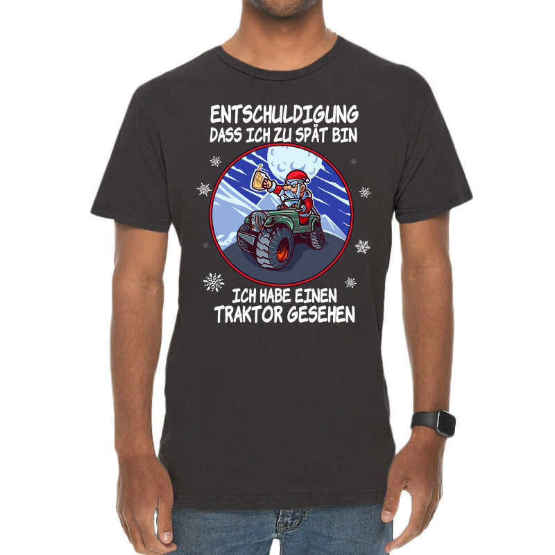 Funny Tractor Seen Tractor Beer Lovers Christmas Vintage T-shirt | Artistshot