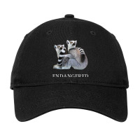 Endangered Animal Species Ringtailed Lemur Adjustable Cap | Artistshot