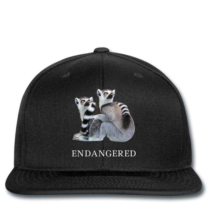 Endangered Animal Species Ringtailed Lemur Printed Hat | Artistshot