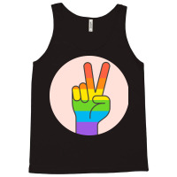 Two Fingers Rainbow Tank Top | Artistshot