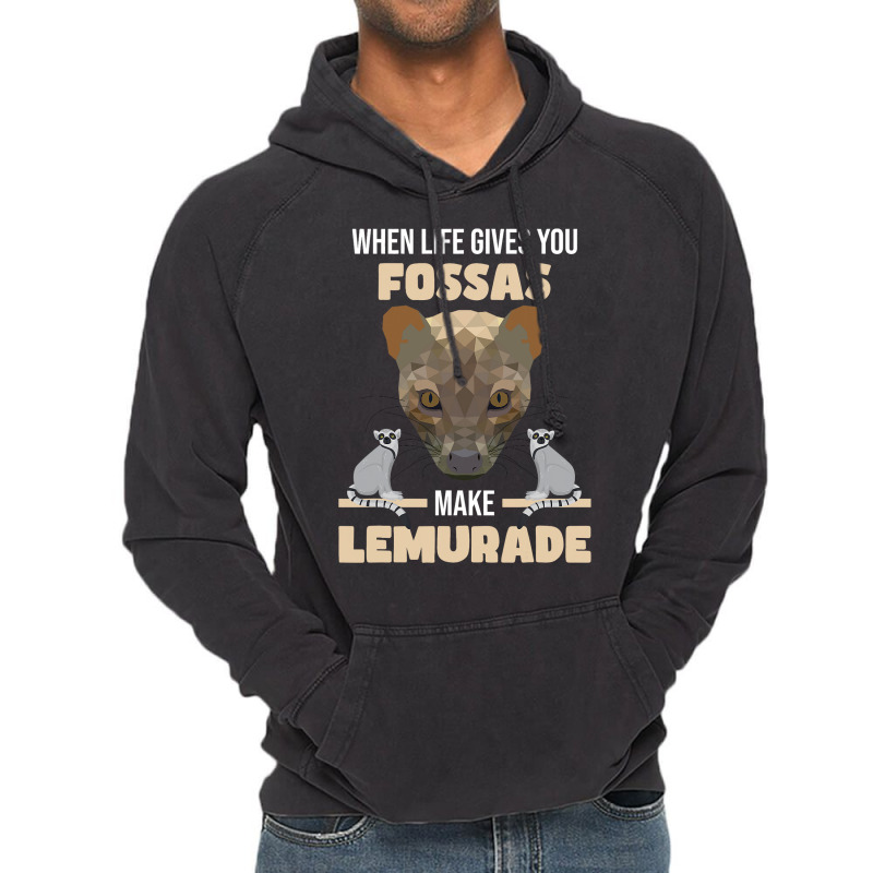 Fossa Hunting Lemurs Carnivore Fossa Graphic Madag Vintage Hoodie | Artistshot