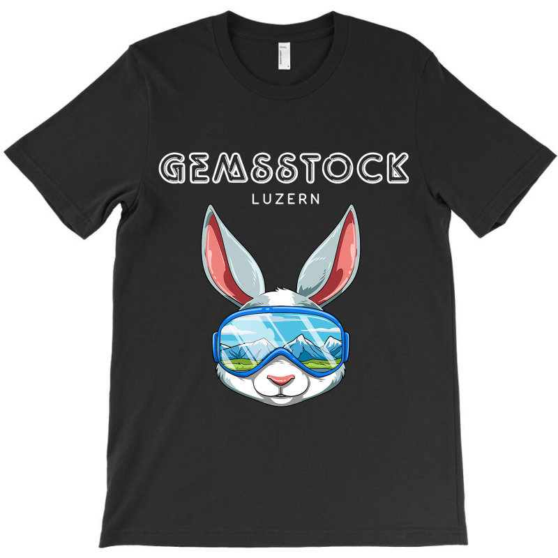 Gemsstock Lucerne Switzerland Retro Ski Hare T-shirt | Artistshot