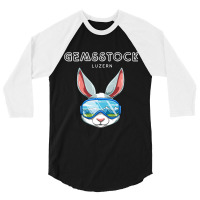 Gemsstock Lucerne Switzerland Retro Ski Hare 3/4 Sleeve Shirt | Artistshot