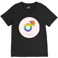 Rainbow V-neck Tee | Artistshot