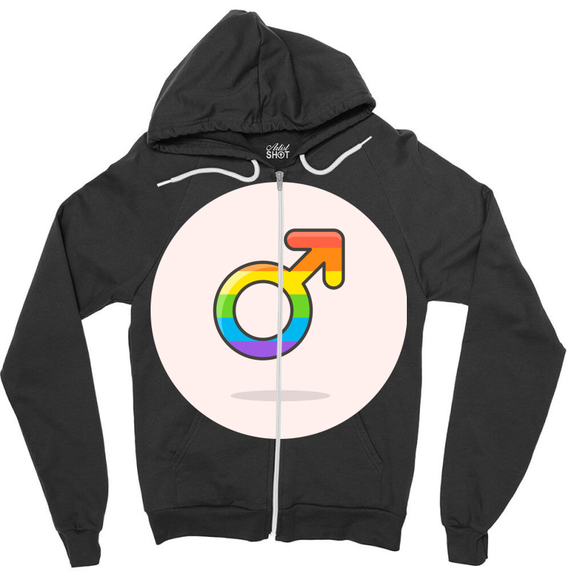 Rainbow Zipper Hoodie by DYNNN | Artistshot