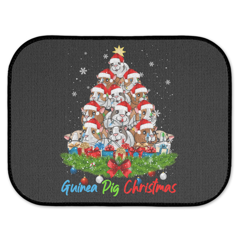 Funny Guinea Pig Christmas Lights Tree Ornament De Rear Car Mat | Artistshot