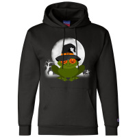 Frog Halloween Witch Hat Costume Full Moon Boys Me Champion Hoodie | Artistshot