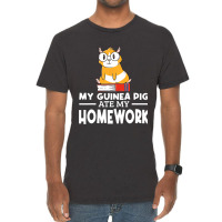 Funny My Guinea Pig Ate My Homework Guinea Pig Lov Vintage T-shirt | Artistshot