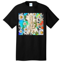 Human With Daisies Basic T-shirt | Artistshot