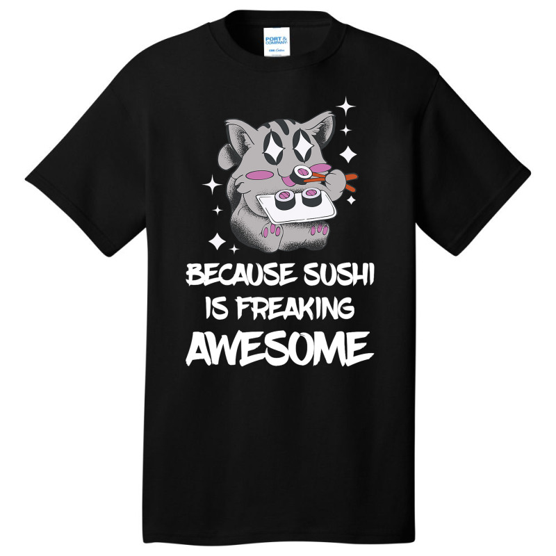 Freaking Awesome Sushi Lover Lemur Asian Food Japa Basic T-shirt | Artistshot