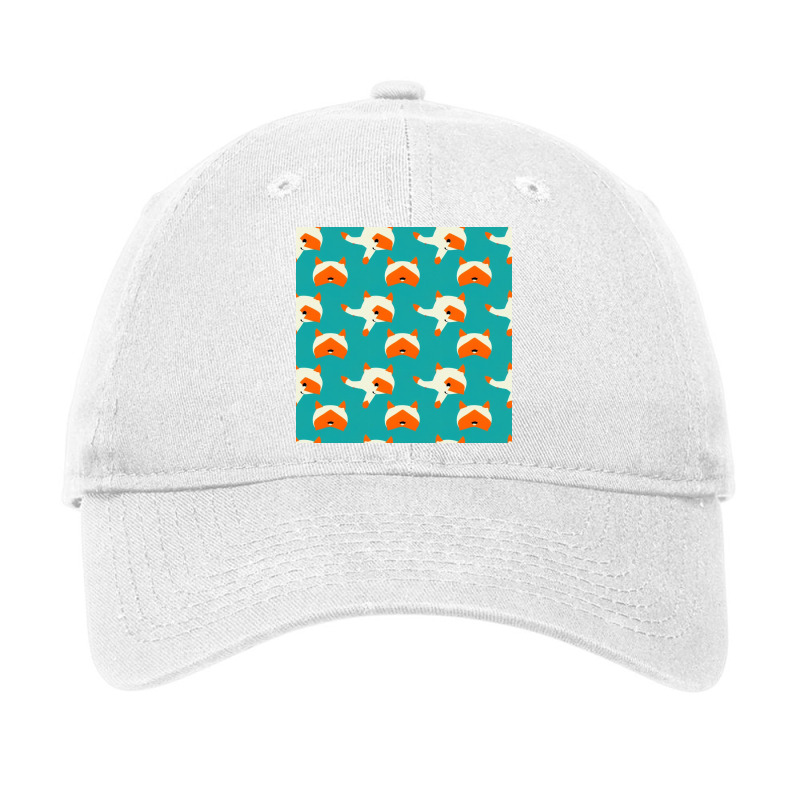 Fox Animated Pattern 5 Adjustable Cap by AnsleyJenkinsART | Artistshot