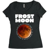 Frost Moon The Longest Partial Lunar Eclipse232 Women's Triblend Scoop T-shirt | Artistshot