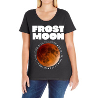 Frost Moon The Longest Partial Lunar Eclipse232 Ladies Curvy T-shirt | Artistshot