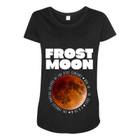 Frost Moon The Longest Partial Lunar Eclipse232 Maternity Scoop Neck T-shirt | Artistshot