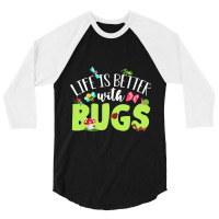 Entomology Types Of Insects Lover Bug Catcher 1 3/4 Sleeve Shirt | Artistshot