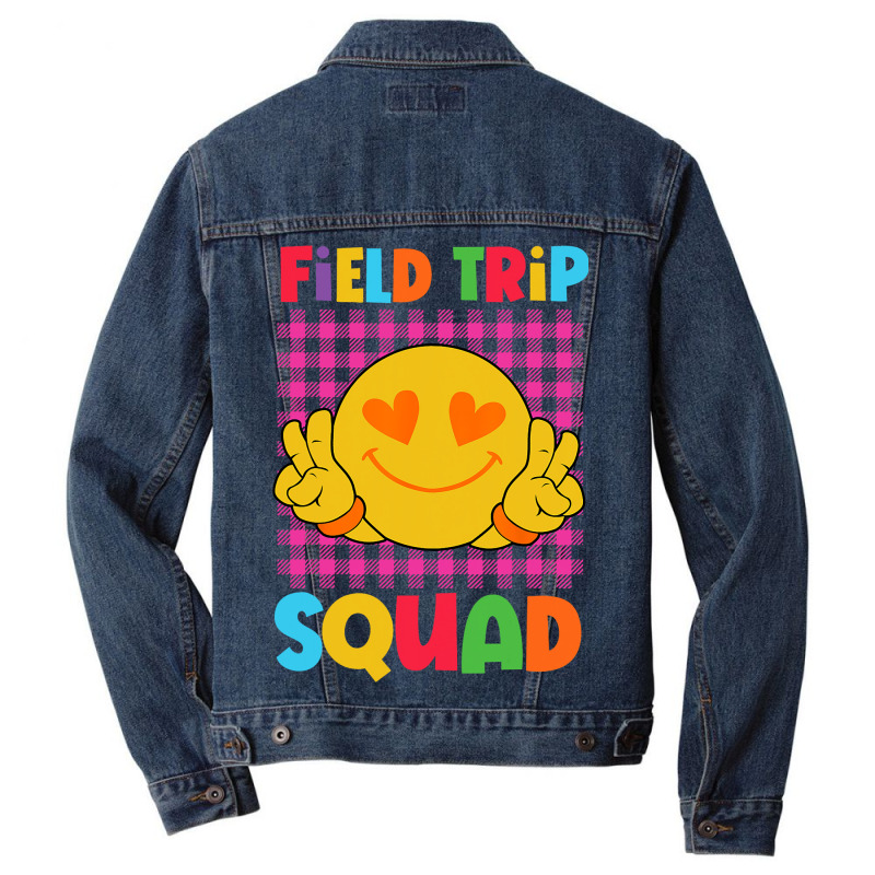 Field Day Squad Teacher Student School Event Kids  Men Denim Jacket | Artistshot