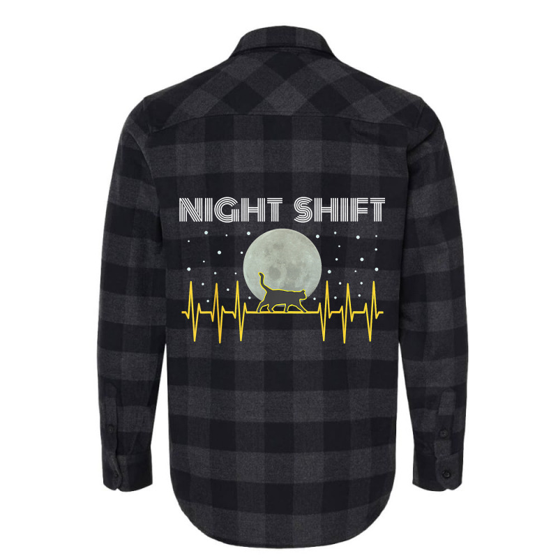 Funny Nurses Gifts Night Shift Nurse Cool Full Moo Flannel Shirt | Artistshot