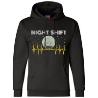 Funny Nurses Gifts Night Shift Nurse Cool Full Moo Champion Hoodie | Artistshot