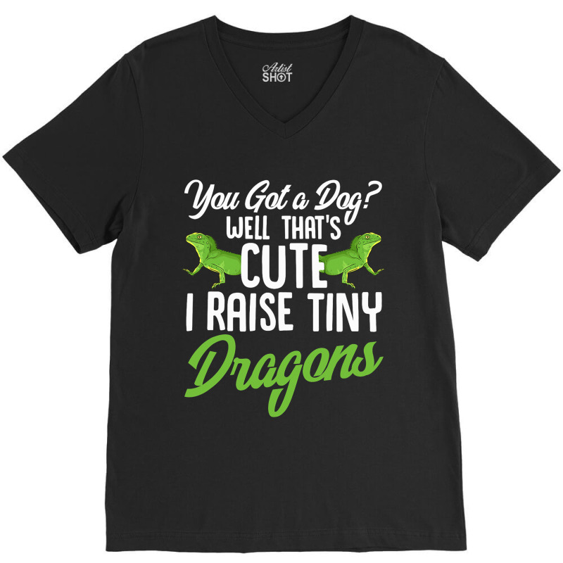 Funny Pet Chinese Water Dragon Gift Lizard Humor R V-neck Tee | Artistshot