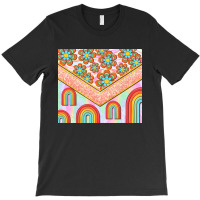 Hippie Rainbow And Daisy T-shirt | Artistshot