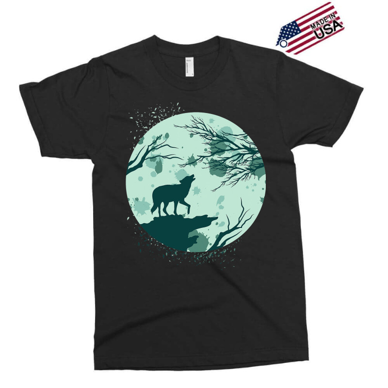 Full Moon Forest Animal Predator Moonlight Howling Exclusive T-shirt | Artistshot