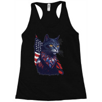 Pawsome Patriot Cat Strikes Again Racerback Tank | Artistshot