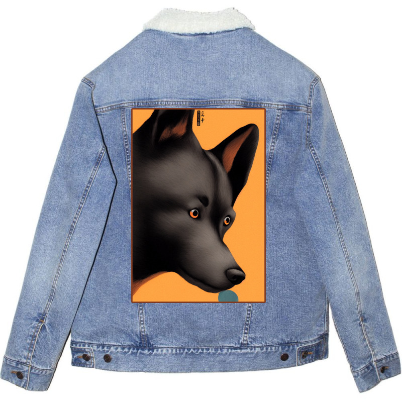 Japan Dog Unisex Sherpa-lined Denim Jacket | Artistshot