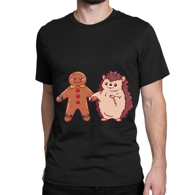 Gingerbread Hedgehog Holiday Season Xmas Merry Chr Classic T-shirt | Artistshot