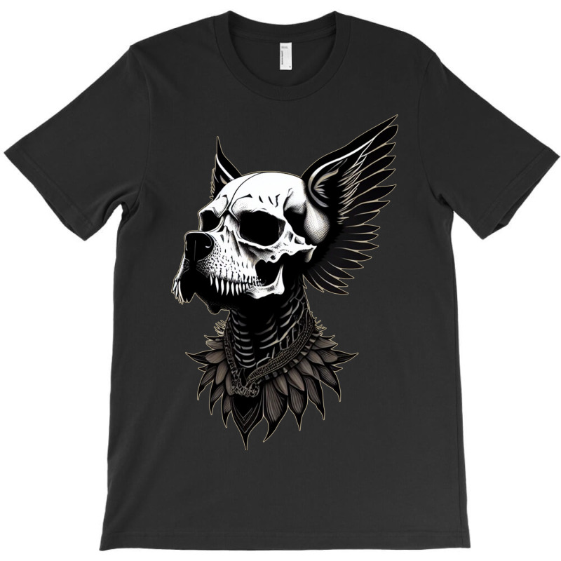 Skull Wing Dog T-shirt | Artistshot