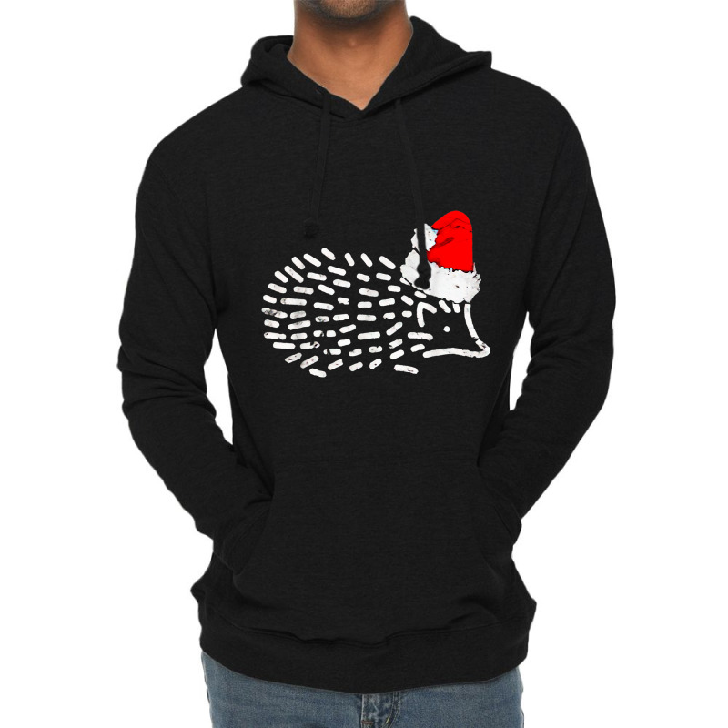 Funny Hedgehog Christmas Hedgehog Costume Hedgehog Lightweight Hoodie | Artistshot