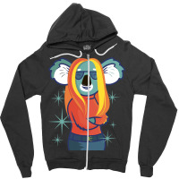 Funny Koala Girl Shirt Cute Graphic Koala Costume Zipper Hoodie | Artistshot