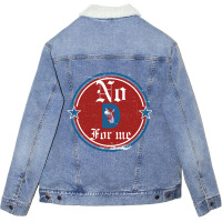 Funny Political Tee No D Anti Liberal For Men And  Unisex Sherpa-lined Denim Jacket | Artistshot