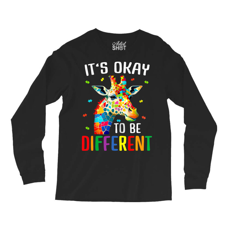 Giraffe Acceptance Kids Boys Girls Its Ok To Be Di Long Sleeve Shirts | Artistshot