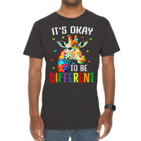 Giraffe Acceptance Kids Boys Girls Its Ok To Be Di Vintage T-shirt | Artistshot