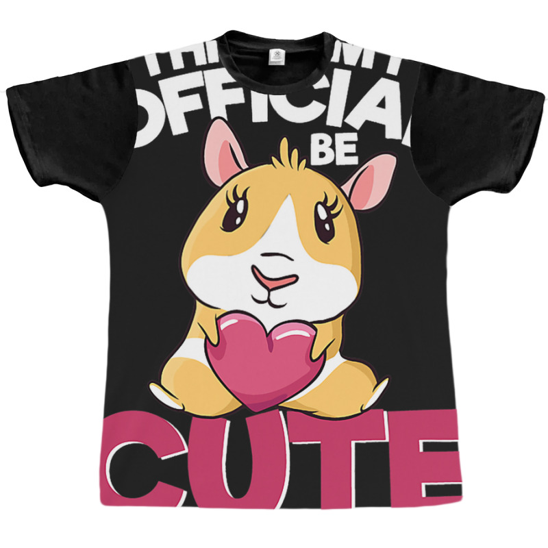 Funny Cute Guinea Pig This Is My Official Cute Shi Graphic T-shirt | Artistshot