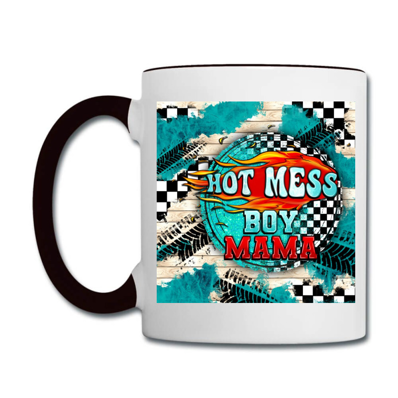 Hot Mess Boy Mama With Fire Coffee Mug | Artistshot